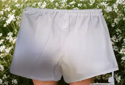 Shorts de baño blancos para hombre - miniatura 4