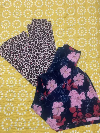 Pack de calzas  estampadas para niña talla 10 - miniatura 1