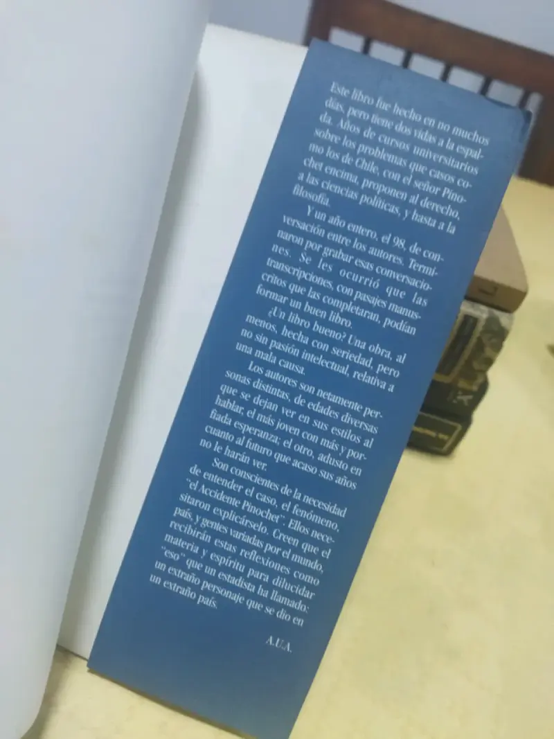 Libro El Accidente Pinochet de Armando Uribe Arce - 5
