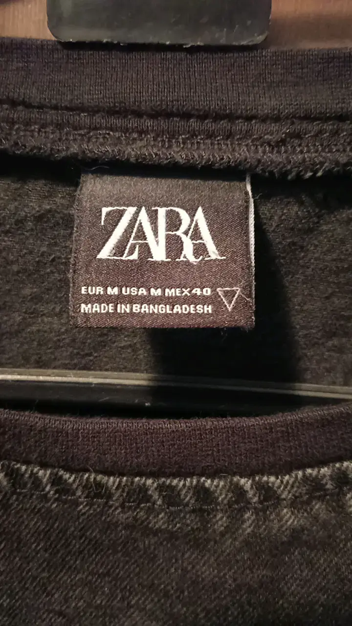 Polerón Zara True Denim negro para hombre - 2