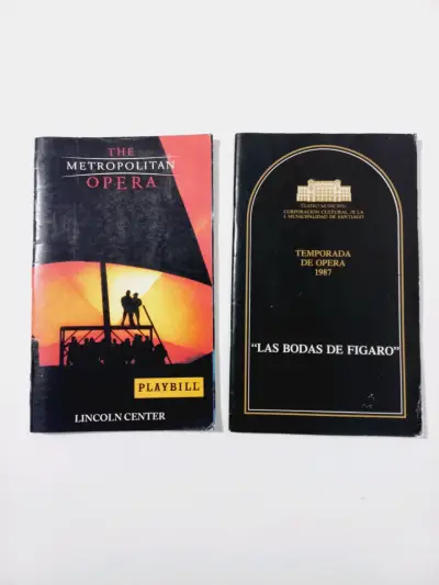 Programas de ópera Metropolitan y Teatro Municipal 1987 - miniatura 1