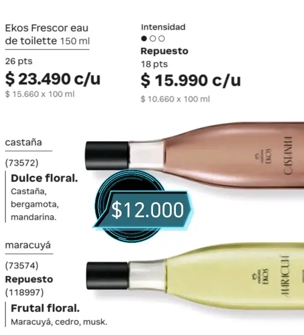 Perfume Ekos Frescor Maracuya 150 ml