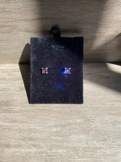 Aro circon amatista 6x6mm - miniatura 2