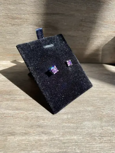 Aro circon amatista 6x6mm - miniatura 5