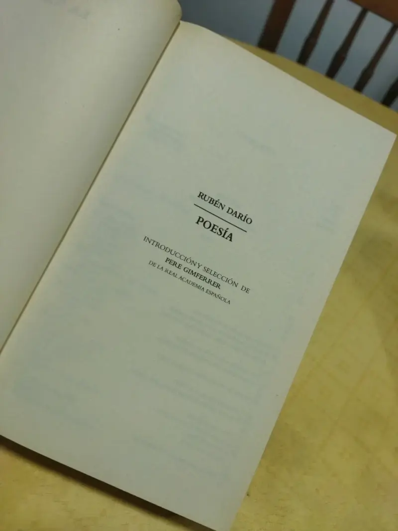 Libro de poesía de Rubén Darío edición especial - 3