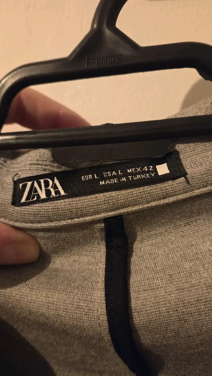 Blazer gris para hombre Zara - 3