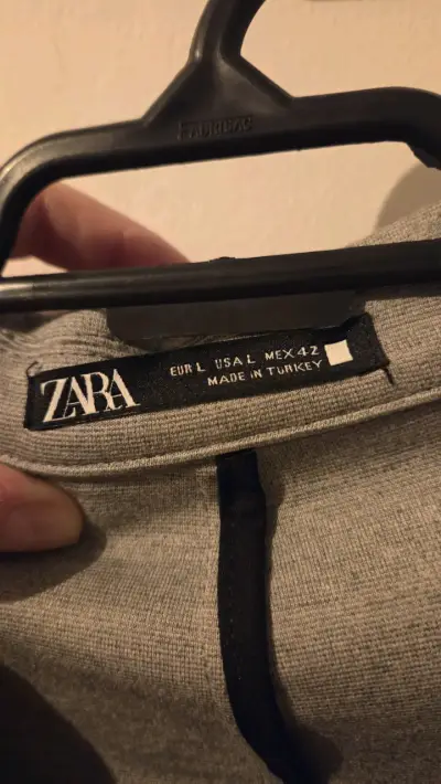 Blazer gris para hombre Zara - miniatura 3