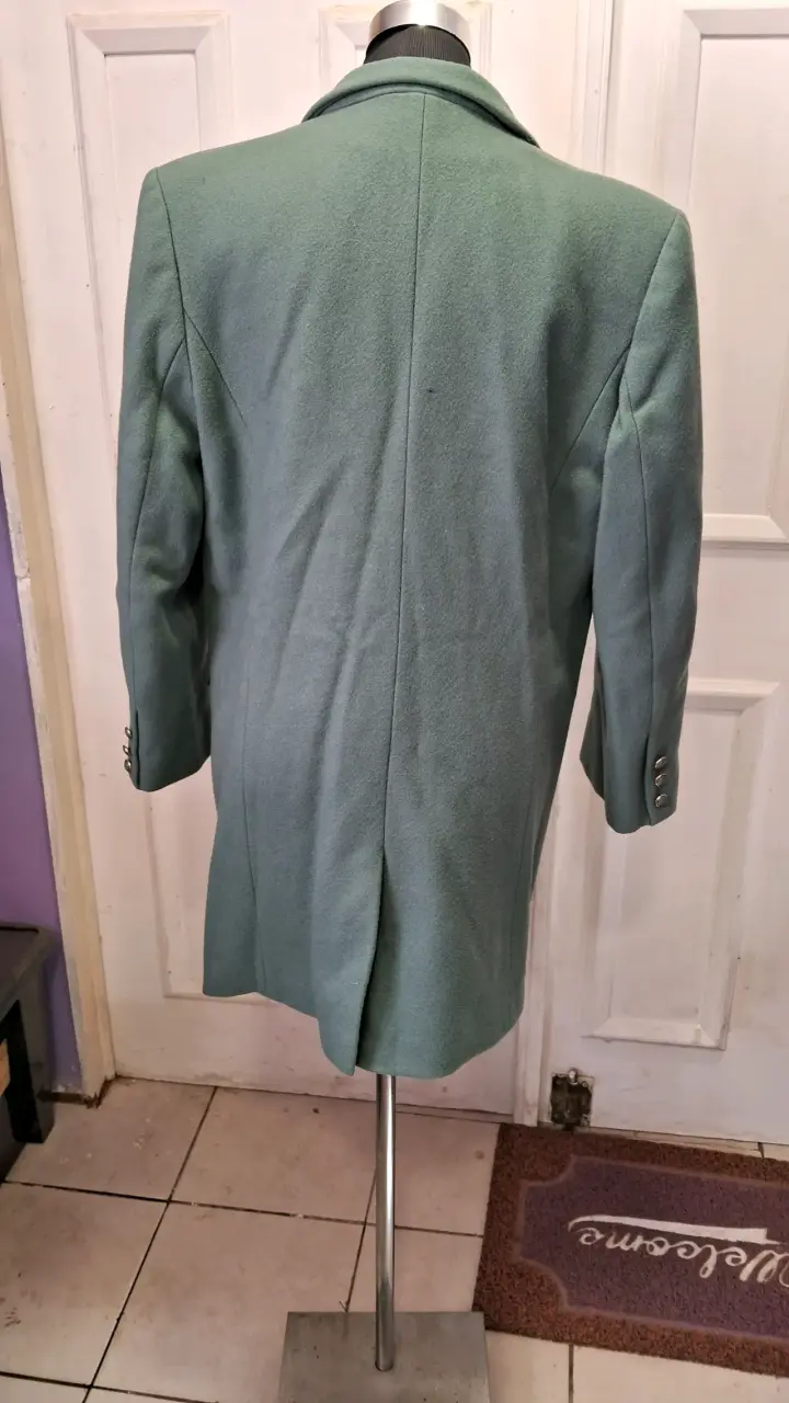 Abrigo verde elegante para mujer - 3