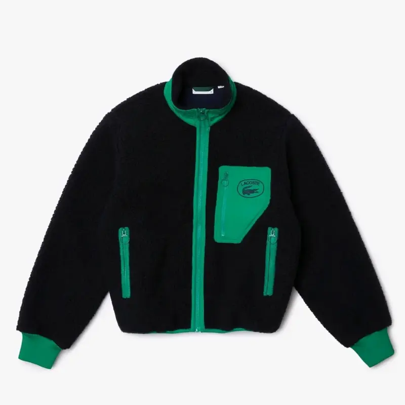 Chaqueta Lacoste azul y verde - 1