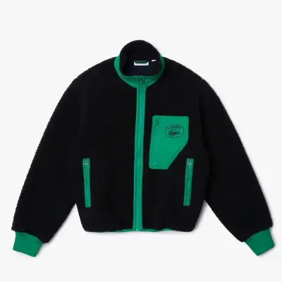 Chaqueta Lacoste azul y verde - miniatura 1