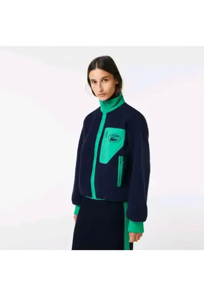 Chaqueta Lacoste azul y verde - miniatura 2