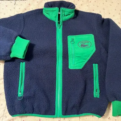 Chaqueta Lacoste azul y verde - miniatura 3