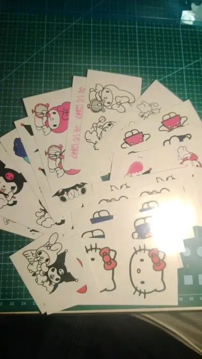 Set de Tatuajes Temporales de Personajes Animados - miniatura 1