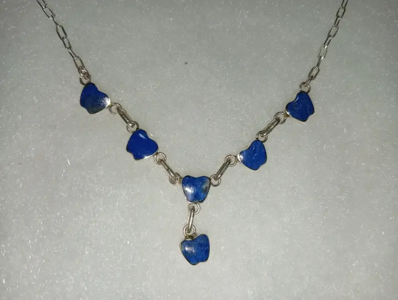 Collar de plata con lapislázuli - 2