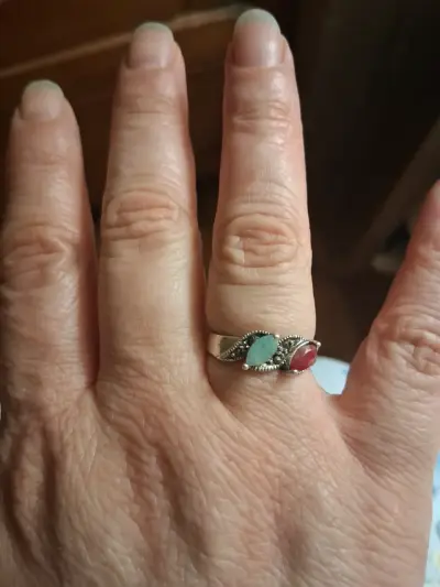 Conjunto de anillos de plata con diseños variados - miniatura 5