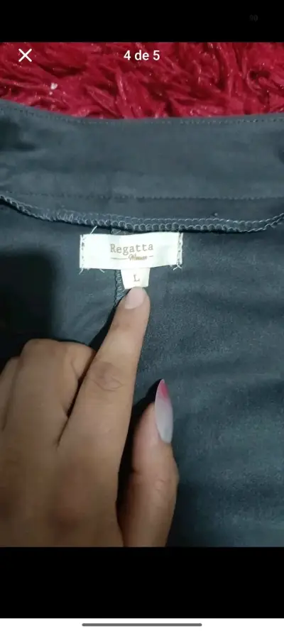 Chaqueta gris con cinturón Regatta talla L - miniatura 3
