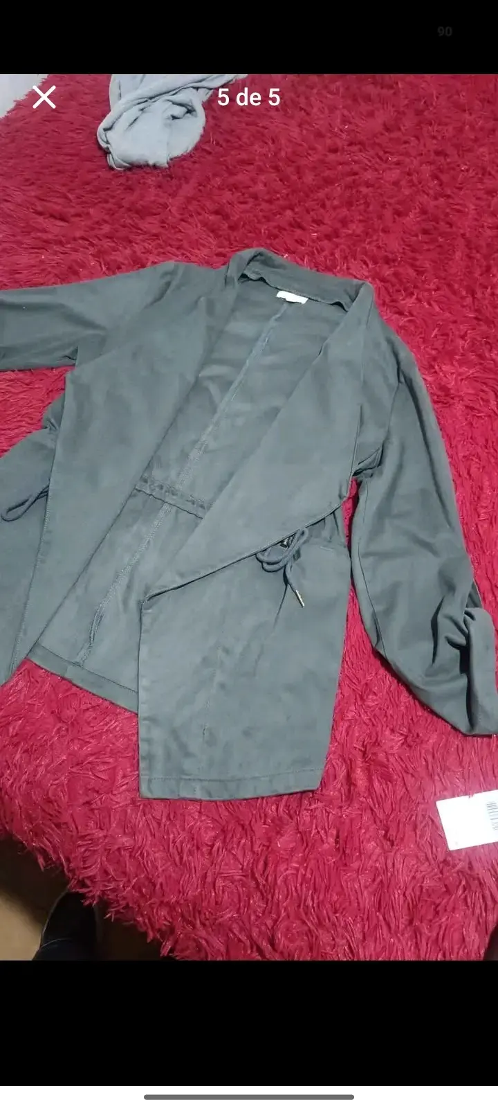 Chaqueta gris con cinturón Regatta talla L - 4