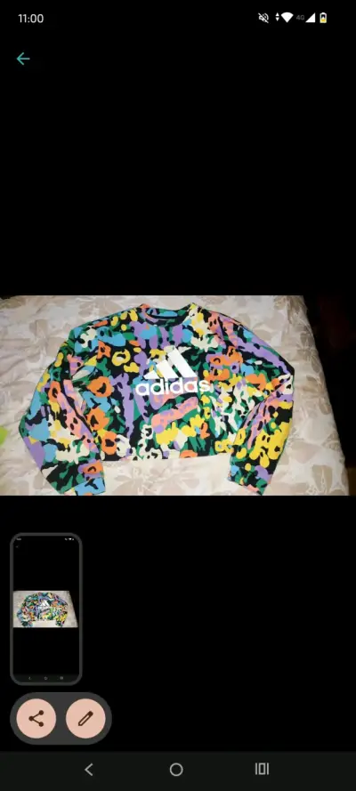 Polerón estampado multicolor Adidas - miniatura 2