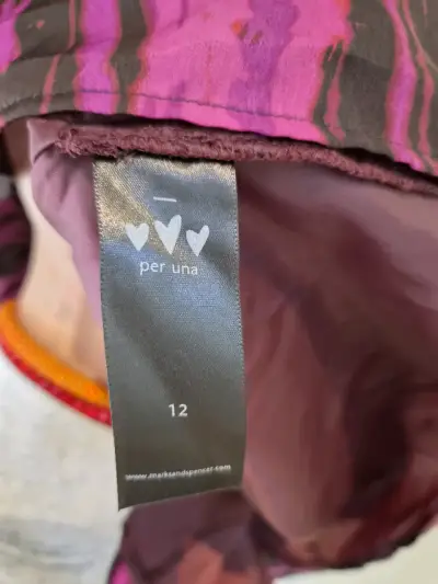 Vestido estampado morado y rosa Per Una - miniatura 4