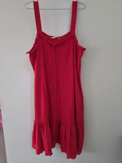 Vestido rojo casual de tirantes Next - miniatura 1