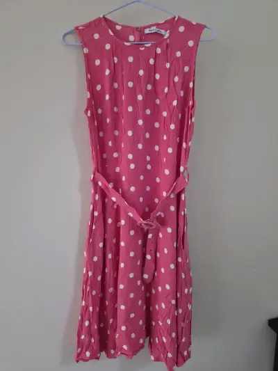 Vestido rosa con lunares blancos Alice Collins - miniatura 1