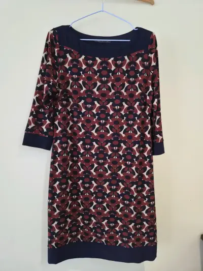 Vestido estampado M&S Collection burdeos - miniatura 1