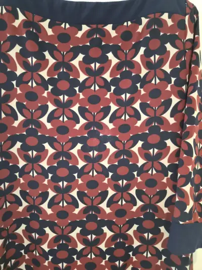 Vestido estampado M&S Collection burdeos - miniatura 5