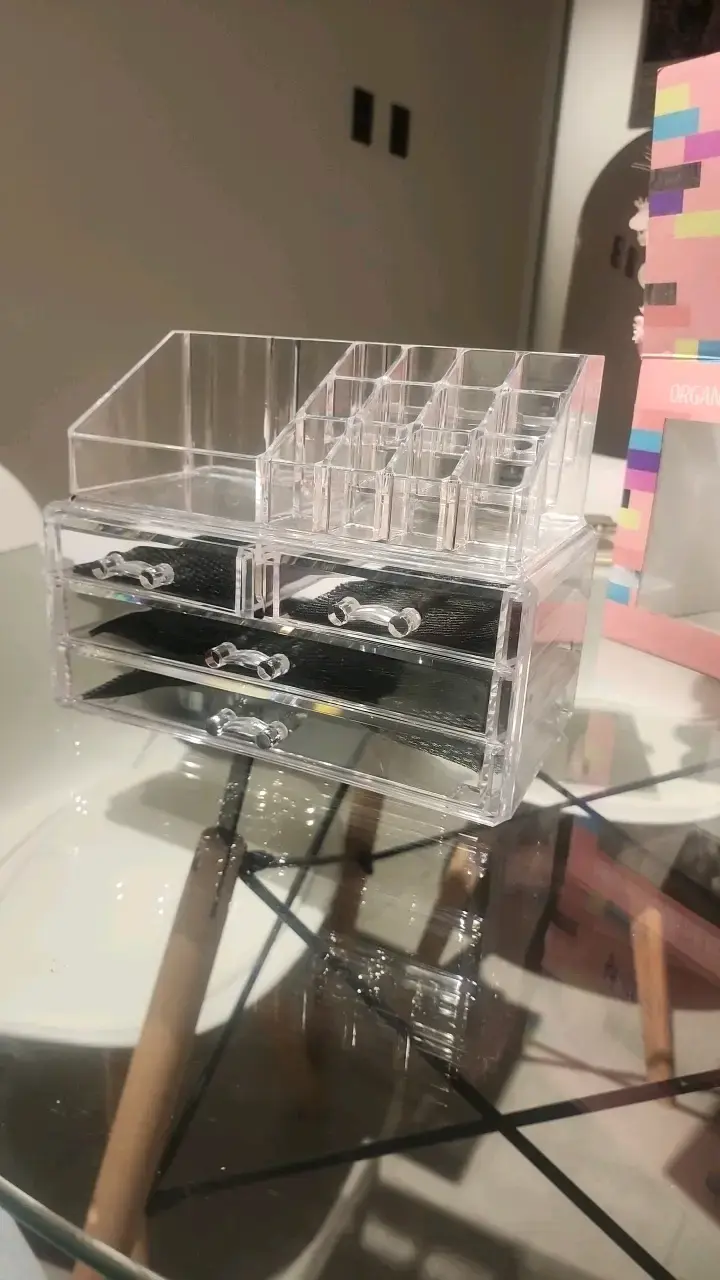 Organizador de maquillaje acrílico con cajones - 2
