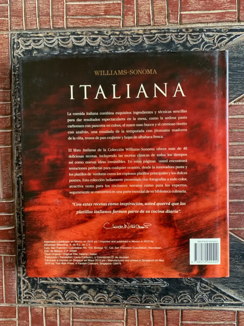 Libro de cocina italiana Williams-Sonoma - 2