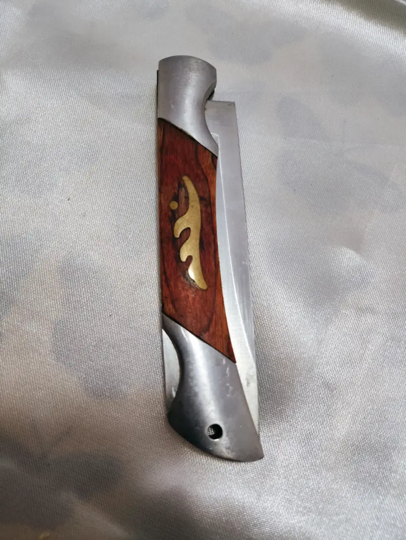 Cuchillo plegable Redline con mango de madera - 4