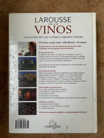 Libro Larousse de los Vinos con mapas y fotos - miniatura 2