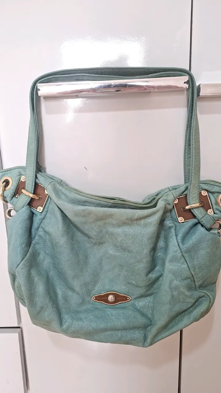 Bolso de cuero verde Elliott Lucca - 1