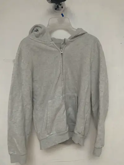 Polerón gris con capucha y cierre talla 16 - miniatura 1