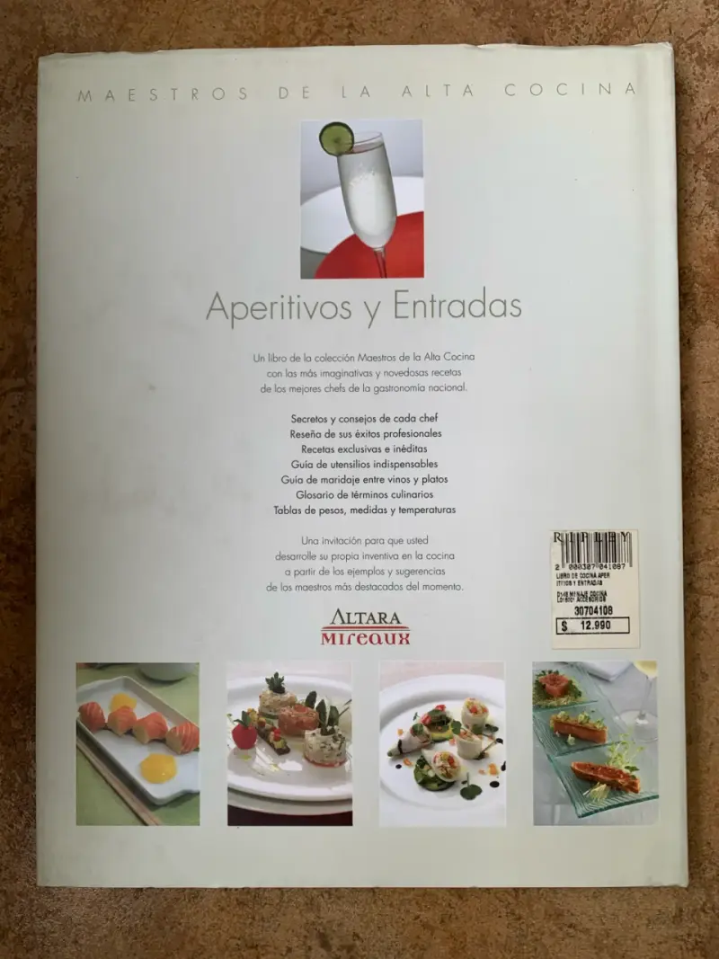 Libro de recetas 'Aperitivos y Entradas' - 2