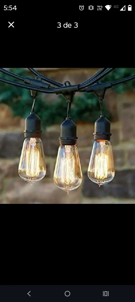 Guirnalda de Luces LED Vintage para Exterior - 1