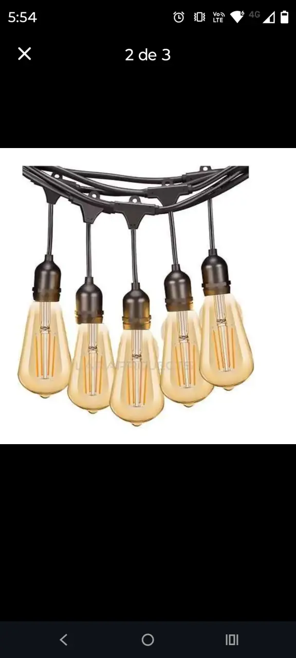 Guirnalda de Luces LED Vintage para Exterior - 2