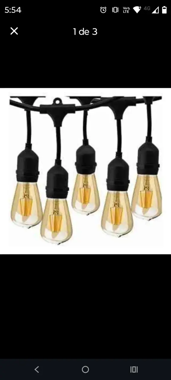 Guirnalda de Luces LED Vintage para Exterior - 3