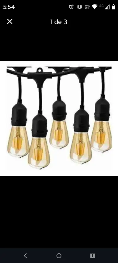 Guirnalda de Luces LED Vintage para Exterior - miniatura 3