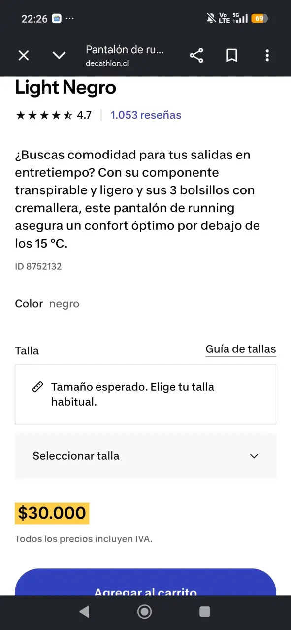 Pantalón de running negro transpirable con bolsillos - 4