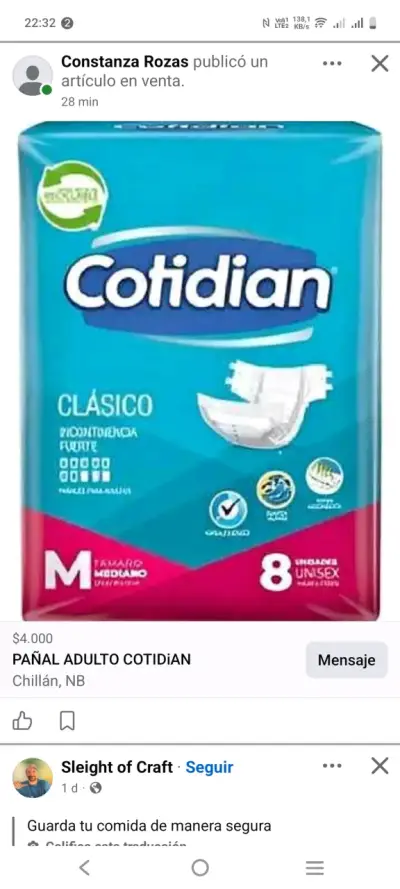 Pañales adultos Cotidian Clásico M - miniatura 1