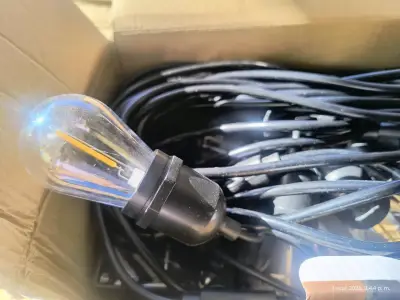 Guirnaldas solares vintage con control remoto - miniatura 5