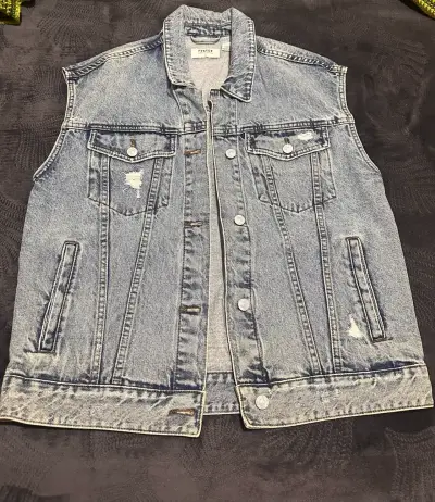 Chaqueta  de mezclilla sin mangas Foster - miniatura 1