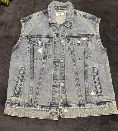 Chaqueta  de mezclilla sin mangas Foster - miniatura 2