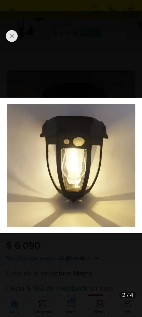 Lámpara solar LED con sensor de movimiento - 3