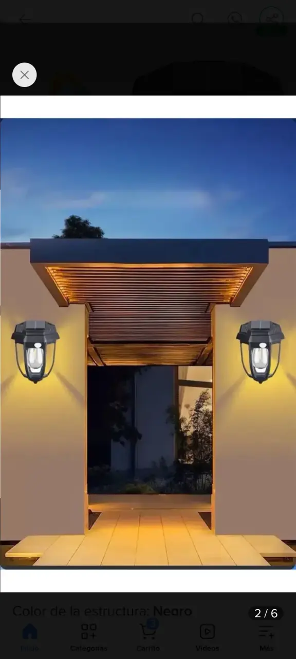 Lámpara solar LED con sensor de movimiento - 5