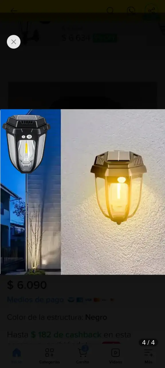 Lámpara solar LED con sensor de movimiento - 6