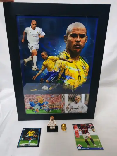 Cuadro de colección Ronaldo con figuras y tarjetas - miniatura 1