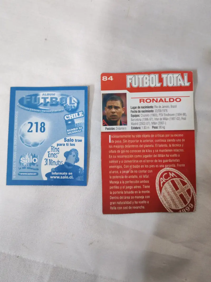 Cuadro de colección Ronaldo con figuras y tarjetas - 6