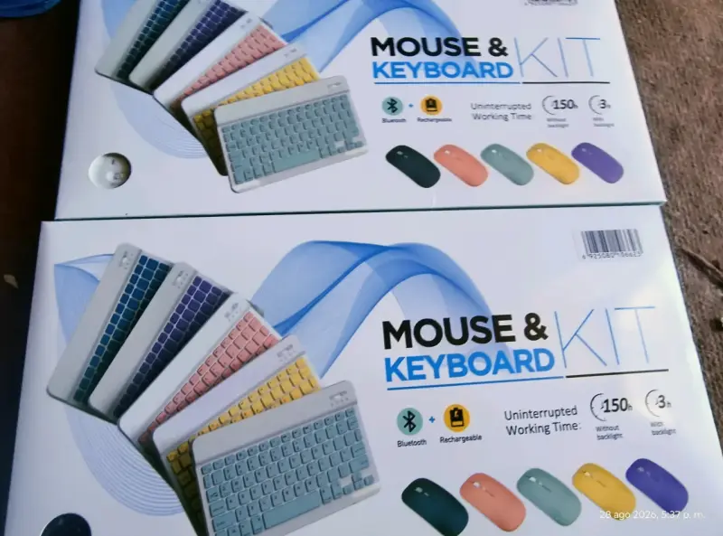 Kit de Teclado y Mouse Inalámbrico Recargable