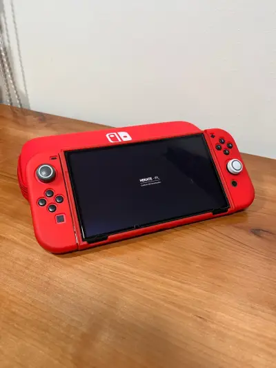 Consola Nintendo Switch OLED roja con estuche - miniatura 5